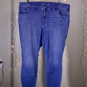 High-Rise Super Skinny Medium Blue Jeans - Women's Old Navy - Size 20 Plus Size